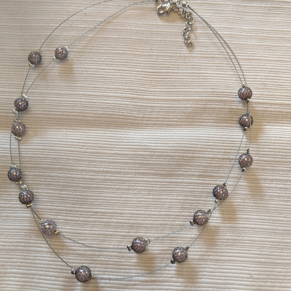 cute, unique purple necklace